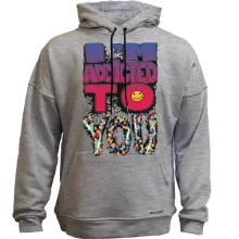 Худи без начеса i`m addicted to you